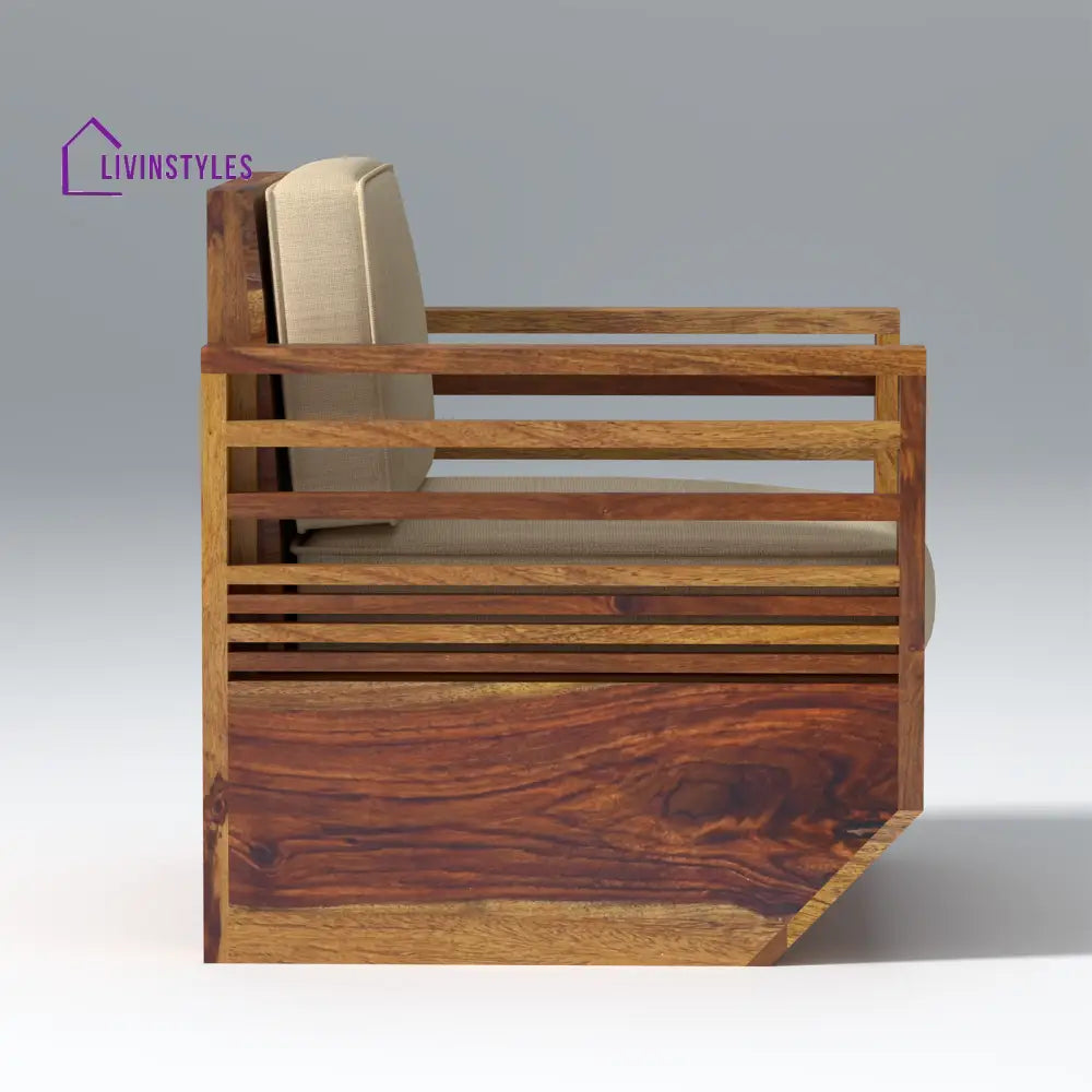 Yana Sheesham Wood Sofa In Light Honey sofa