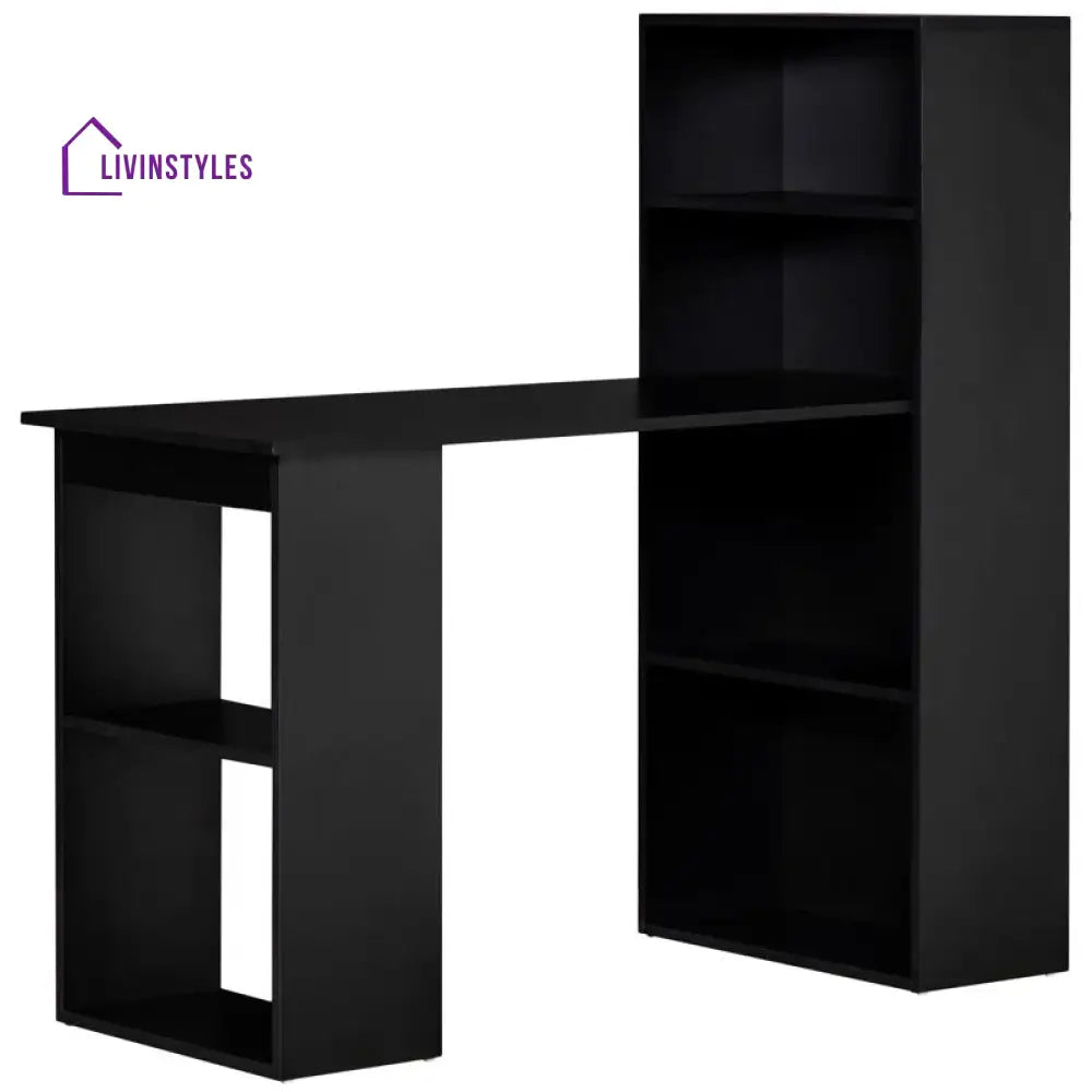 Yanina Black Study Table for Students