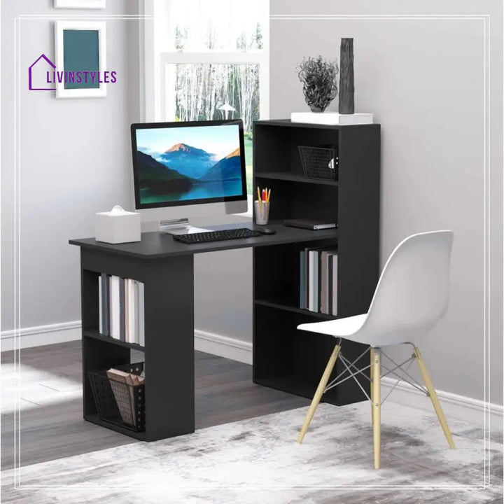 Yanina Black Study Table for Students