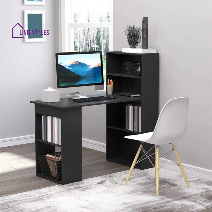 Yanina Black Study Table for Students