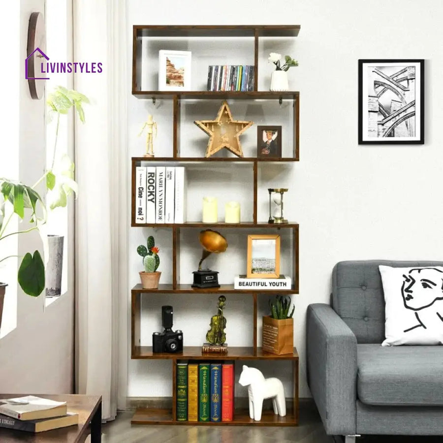 Yanina Engineered Wood Bookshelves | Bookshelf for Living Room | Bedroom | Drawing Room | Study Room