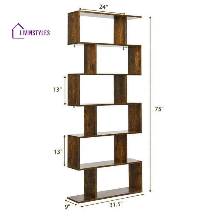 Yanina Engineered Wood Bookshelves | Bookshelf for Living Room | Bedroom | Drawing Room | Study Room