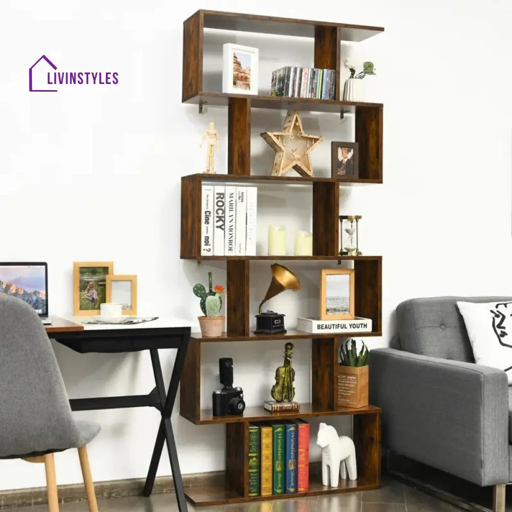 Yanina Engineered Wood Bookshelves | Bookshelf for Living Room | Bedroom | Drawing Room | Study Room