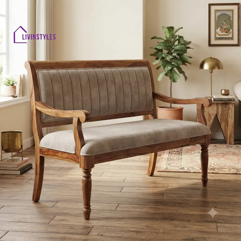 Yann Wooden Bench for Living Room | Bedroom | Extra Seating