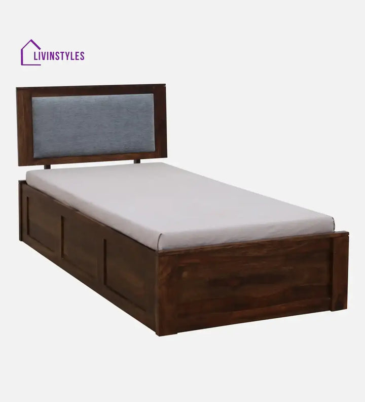 Mukund Sheesham Wood Single Bed With Storage Bedroom Furniture Sets