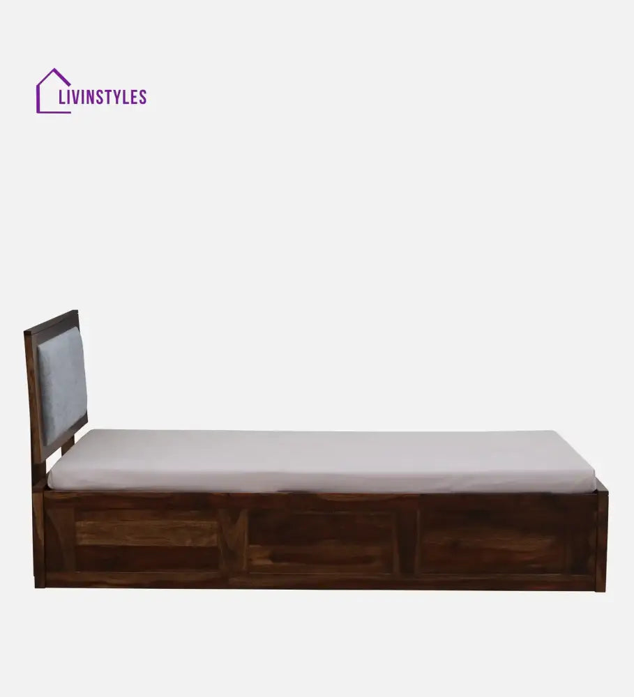 Mukund Sheesham Wood Single Bed With Storage Bedroom Furniture Sets