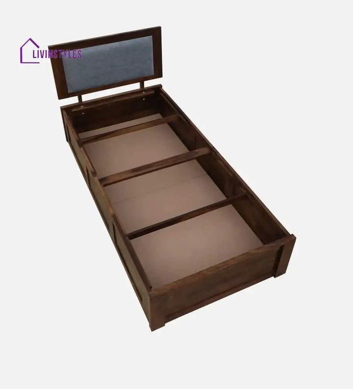 Mukund Sheesham Wood Single Bed With Storage Bedroom Furniture Sets