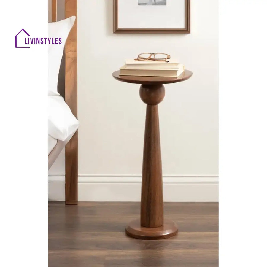 Yash Solid Wood Drink Table | End Table | Side Table for Living Room