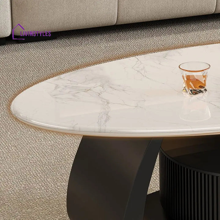 Yash Stainless Steel Frame Coffee Table for Living Room