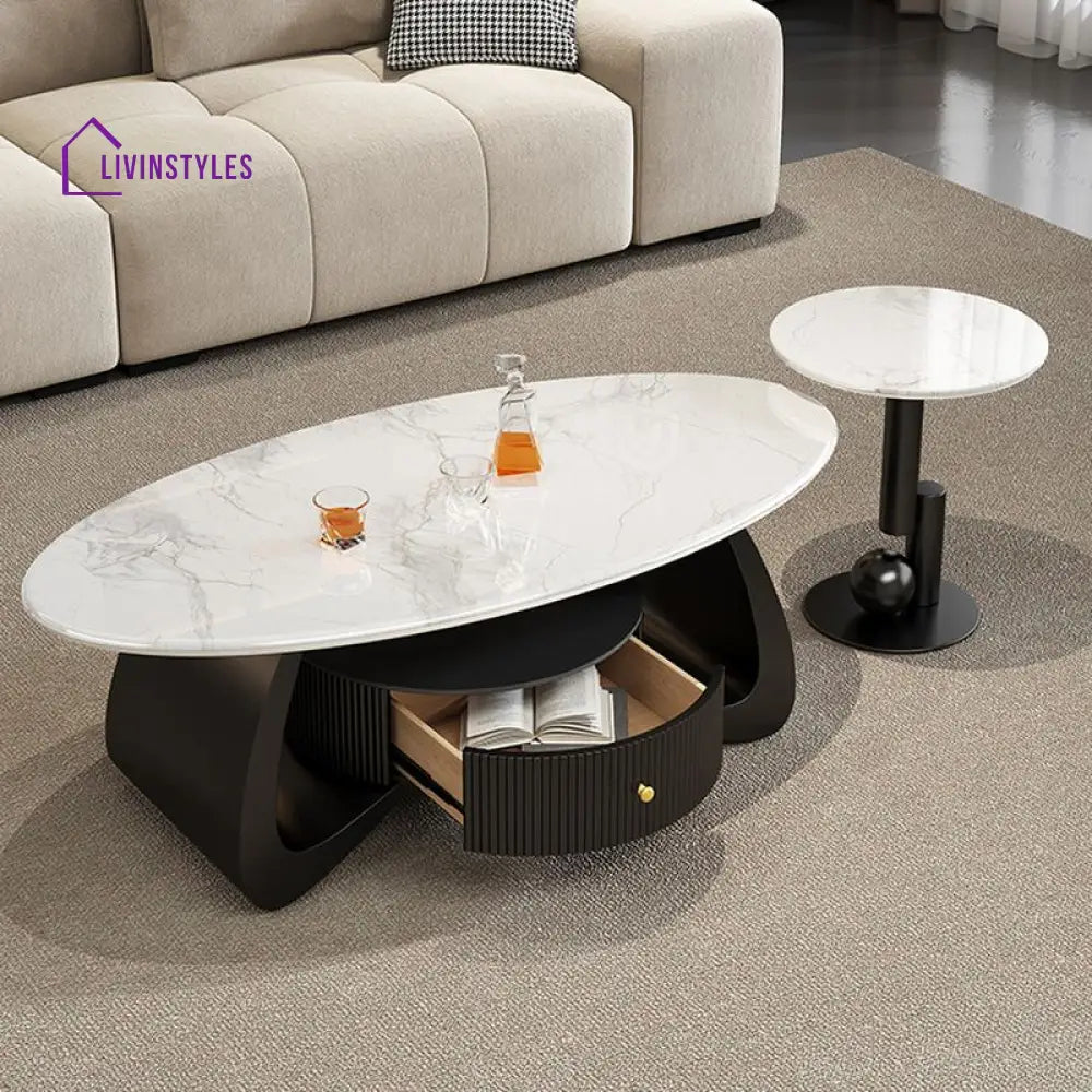 Yash Stainless Steel Frame Coffee Table for Living Room