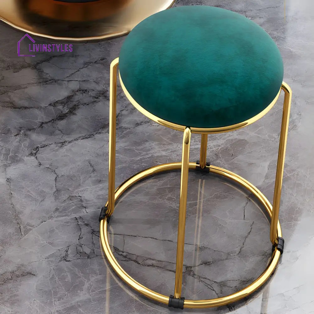 Yashi Living Room Ottoman | Velvet Fabric