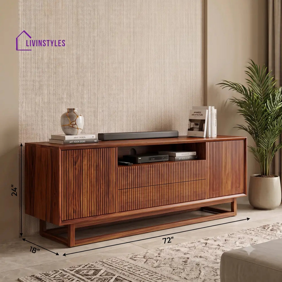 Yashwanth Solid Sheesham Wood Tv Unit for Living Room | Tv Cabinet | Tv Console