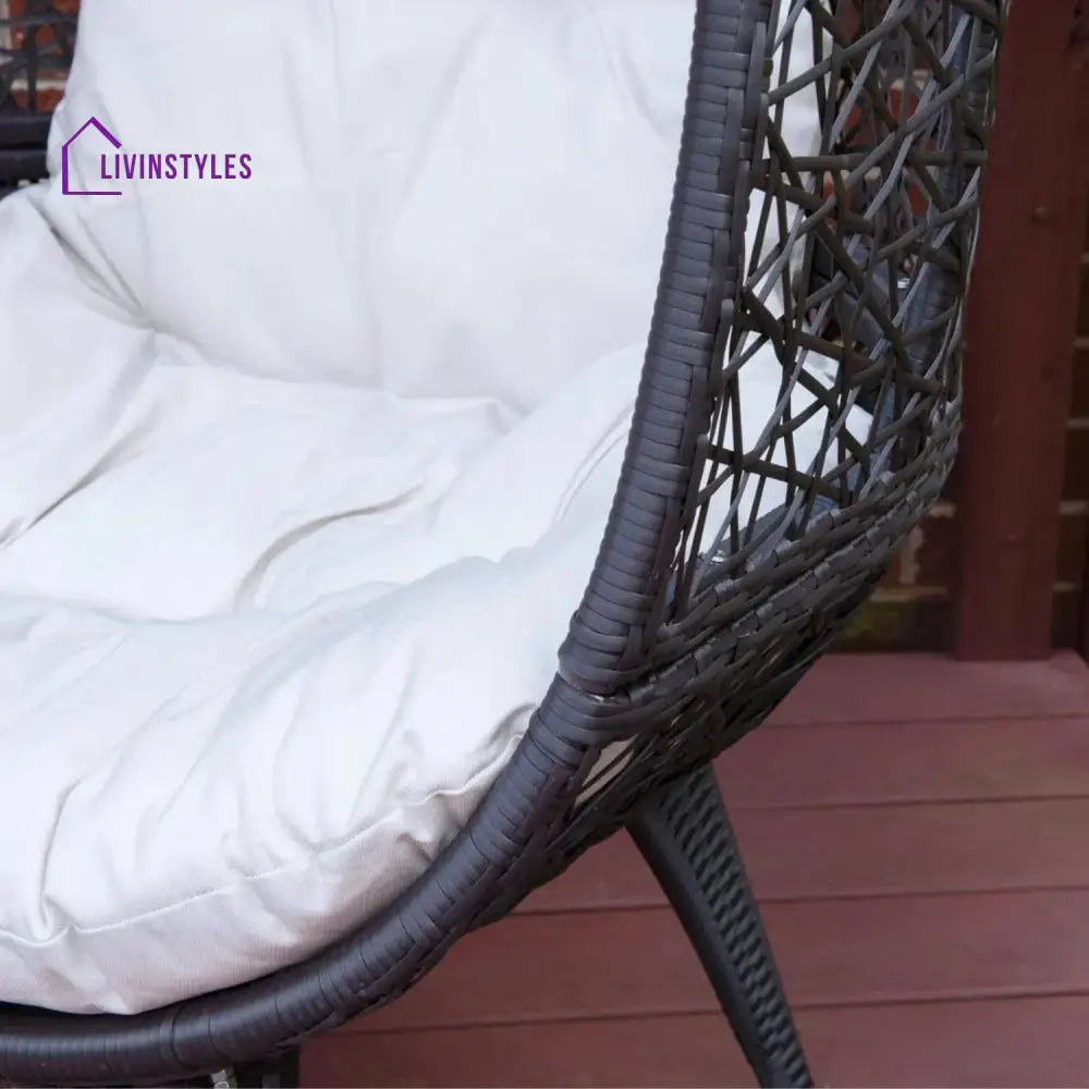 Yasira Outdoor All-Weather Wicker Egg Chair - Egg Chair