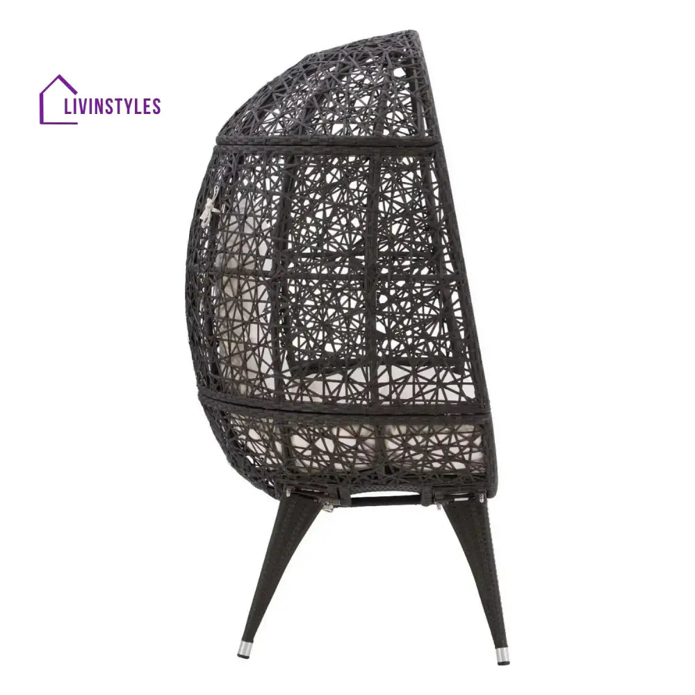Yasira Outdoor All-Weather Wicker Egg Chair - Egg Chair