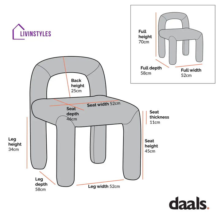 Libby Light Taupe Boucle Dining Chair Dining Chairs