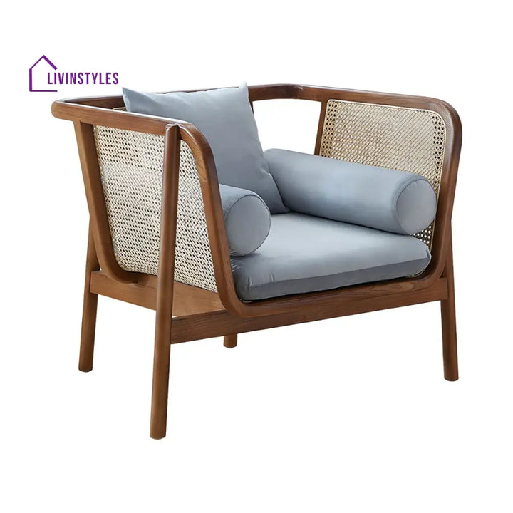 Yatika Solid Wood 3 + 1 + 1 Sofa for Living Room