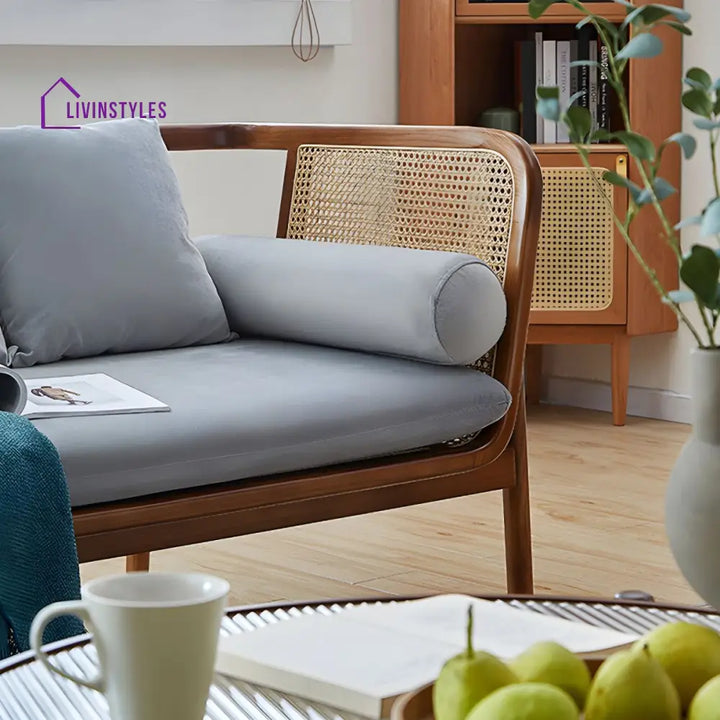 Yatika Solid Wood 3 + 1 + 1 Sofa for Living Room
