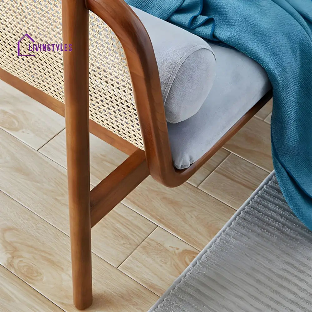 Yatika Solid Wood 3 + 1 + 1 Sofa for Living Room