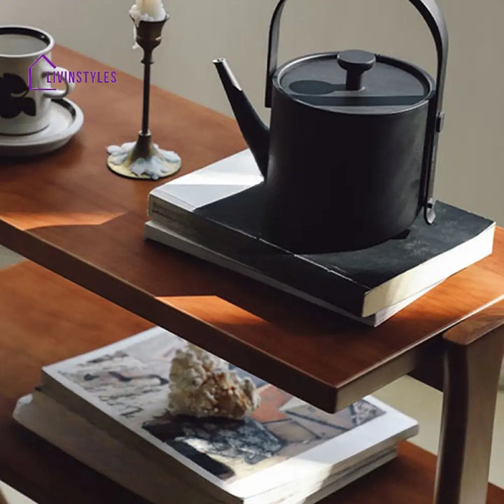 Yegor Solid Wood Bookshelves | Storage Shelves | Side Table for Living Room