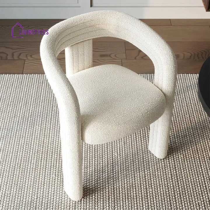 Yelena Boucle Fabric Dining Chair