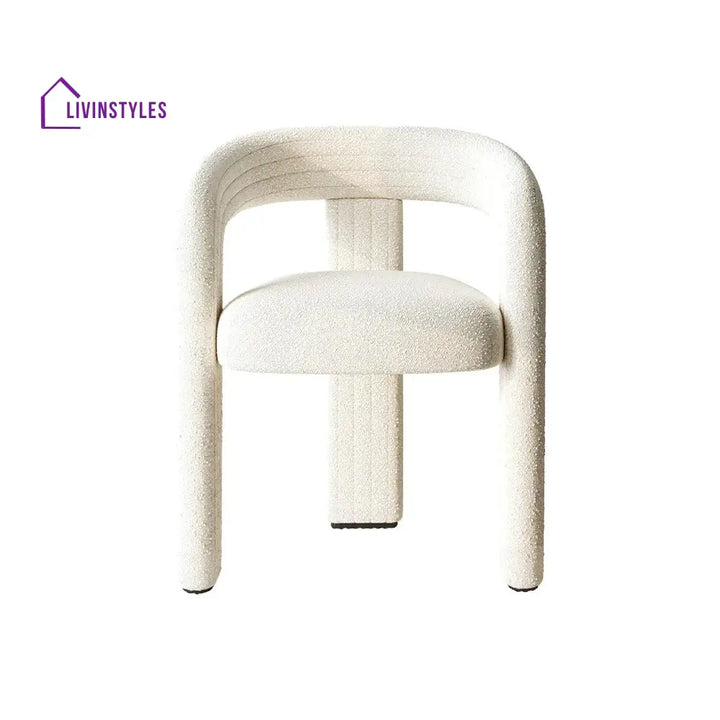 Yelena Boucle Fabric Dining Chair