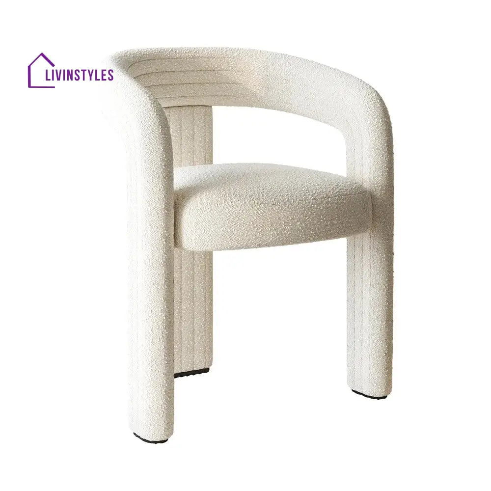 Yelena Boucle Fabric Dining Chair