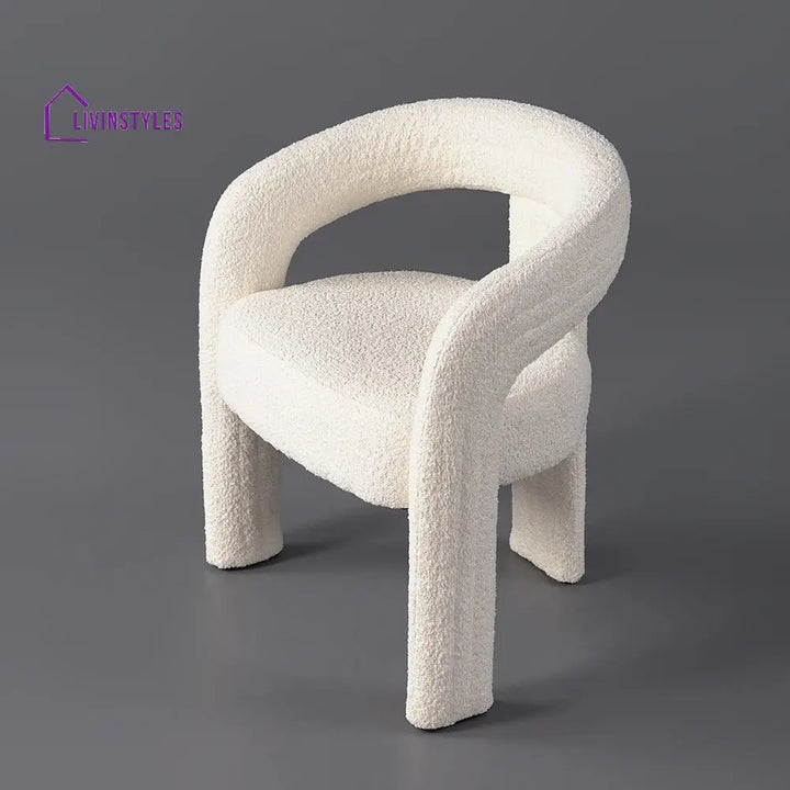 Yelena Boucle Fabric Dining Chair