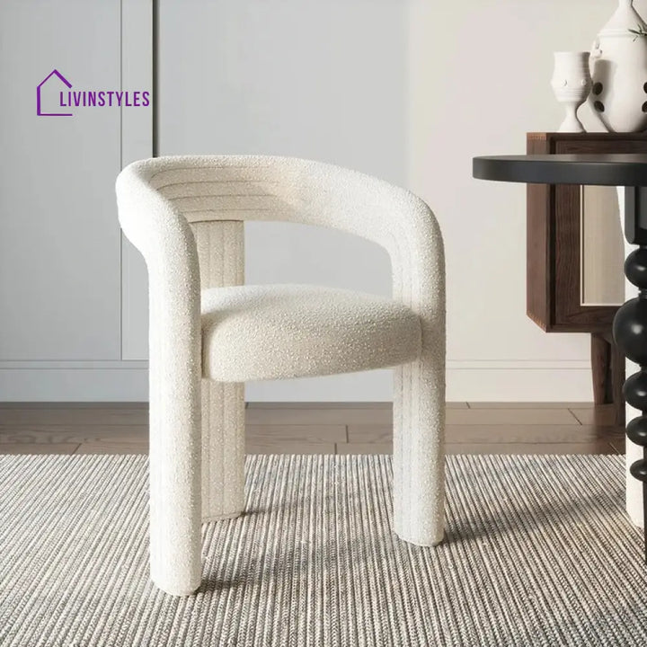 Yelena Boucle Fabric Dining Chair
