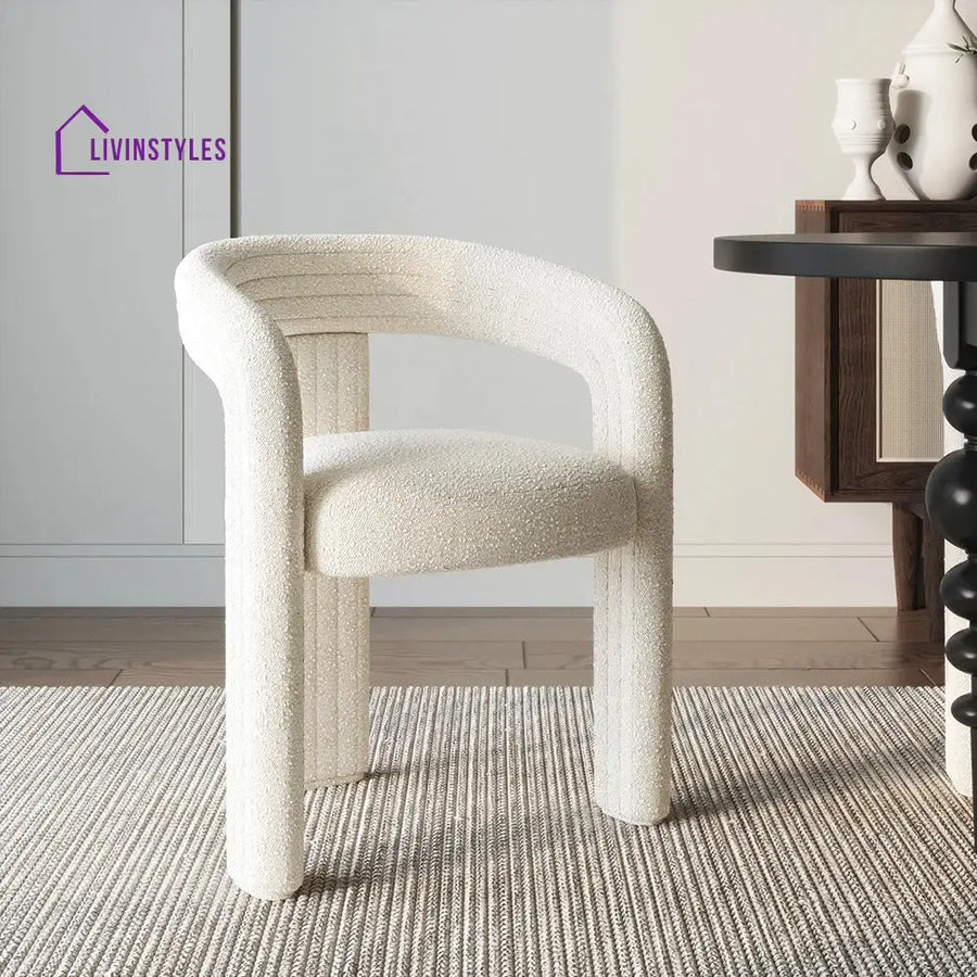 Yelena Boucle Fabric Dining Chair