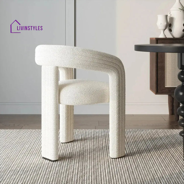 Yelena Boucle Fabric Dining Chair