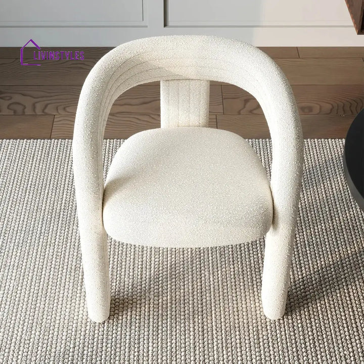 Yelena Boucle Fabric Dining Chair
