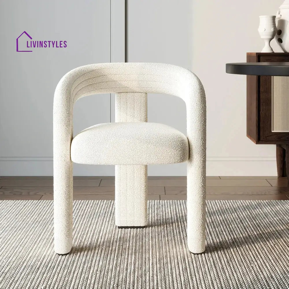 Yelena Boucle Fabric Dining Chair