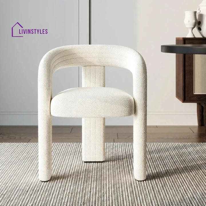 Yelena Boucle Fabric Dining Chair