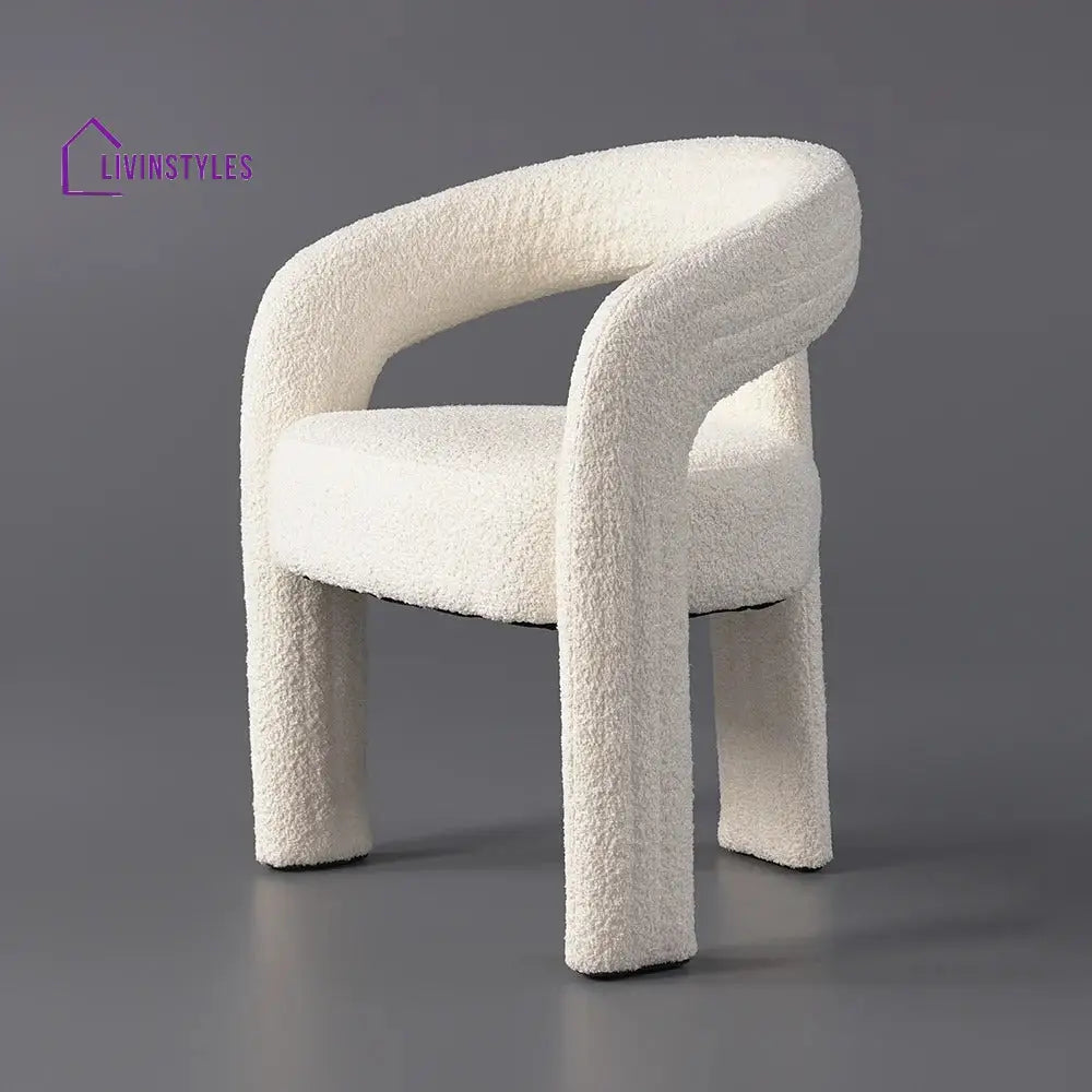 Yelena Boucle Fabric Dining Chair