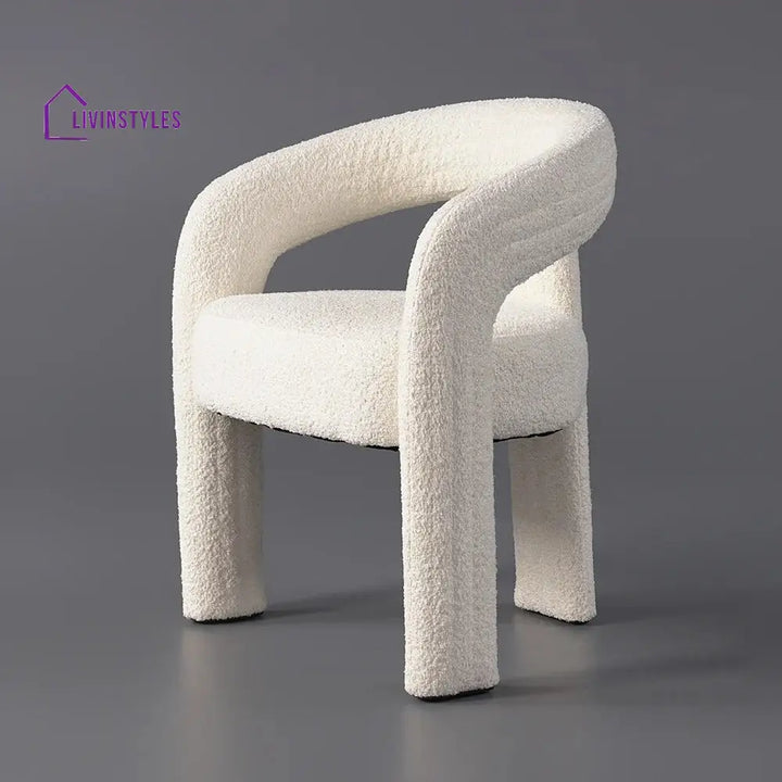 Yelena Boucle Fabric Dining Chair
