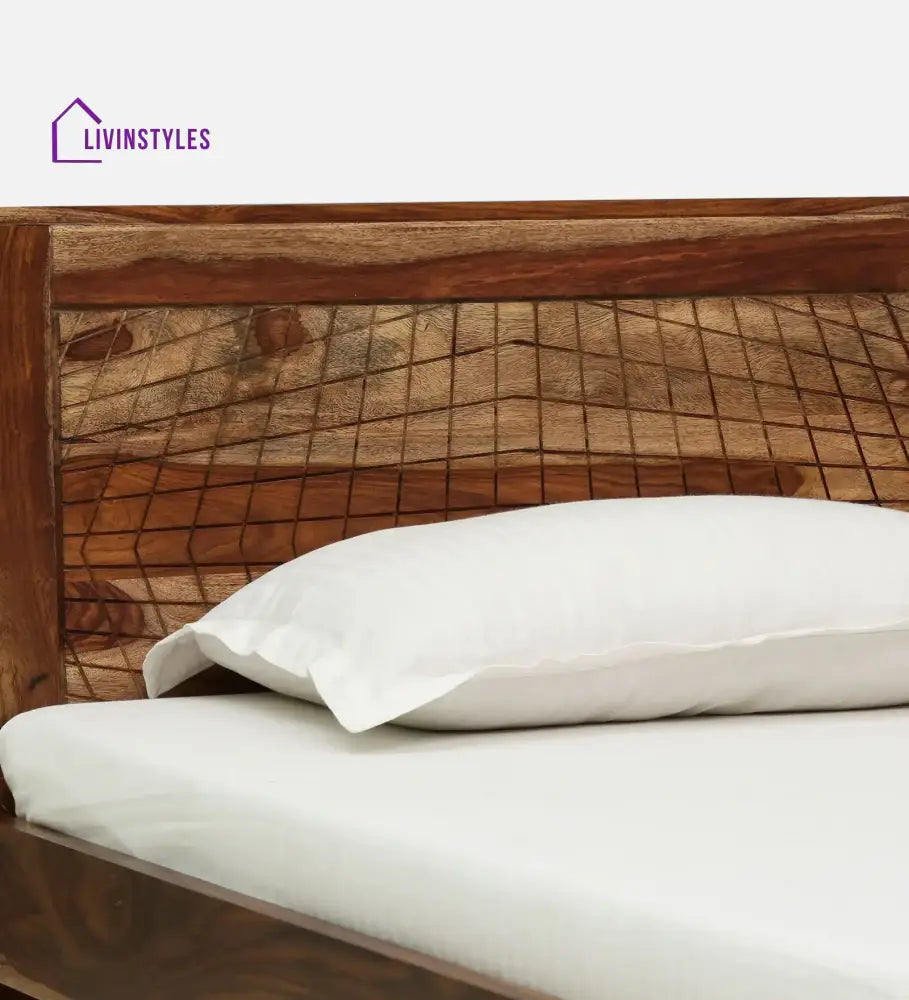 Harmonia Sheesham Wood Single Bed With Storage Bedroom Furniture Sets