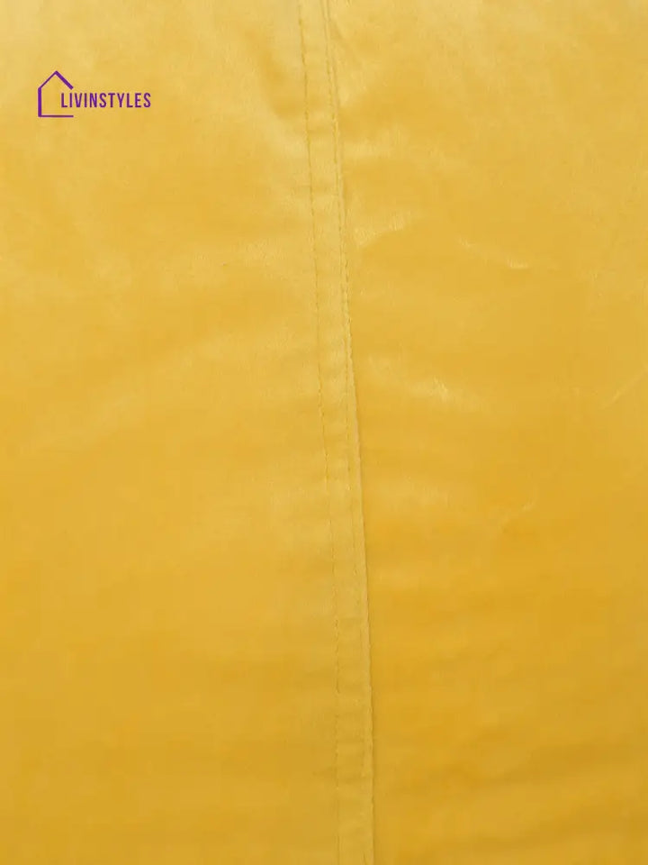 Yellow Velvet Bean Bag Cover