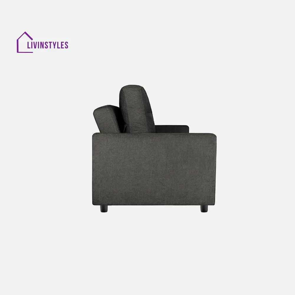 Yeremey Graphite Grey Fabric Sofa cum Bed