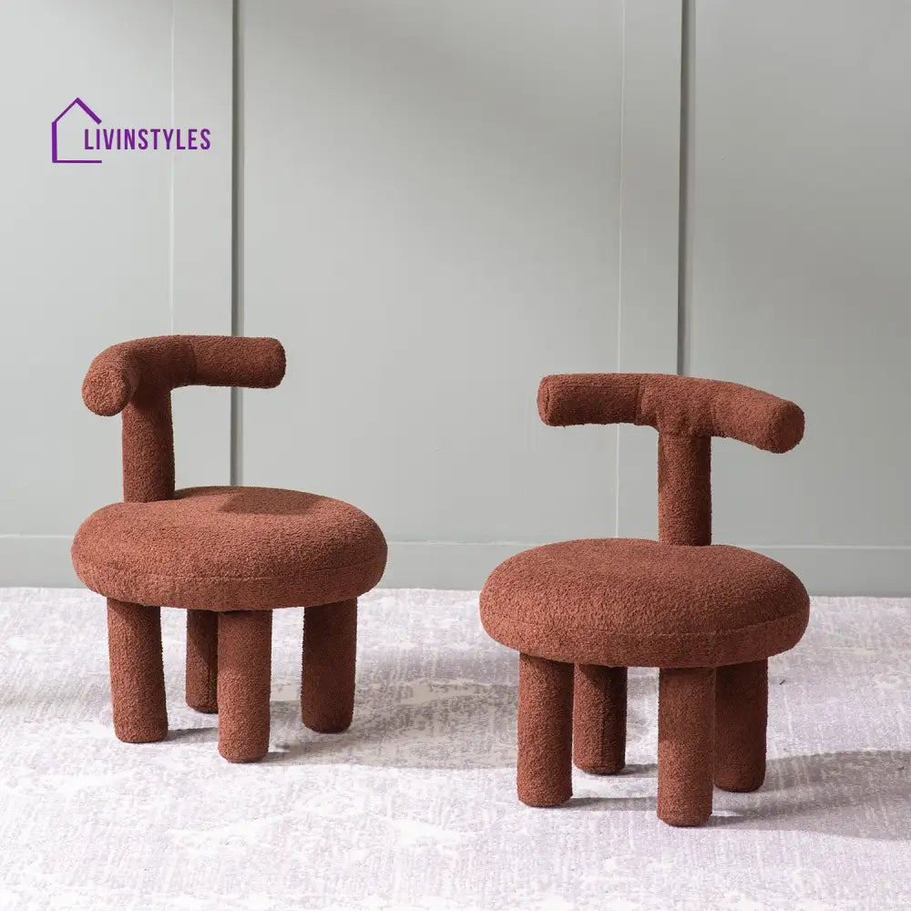 Yeremey Juinior Collection Brown Kids Room Chair Set Of 2 Furniture