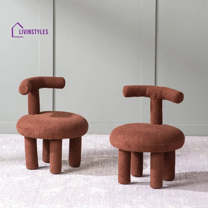 Yeremey Juinior Collection Brown Kids Room Chair Set Of 2 Furniture