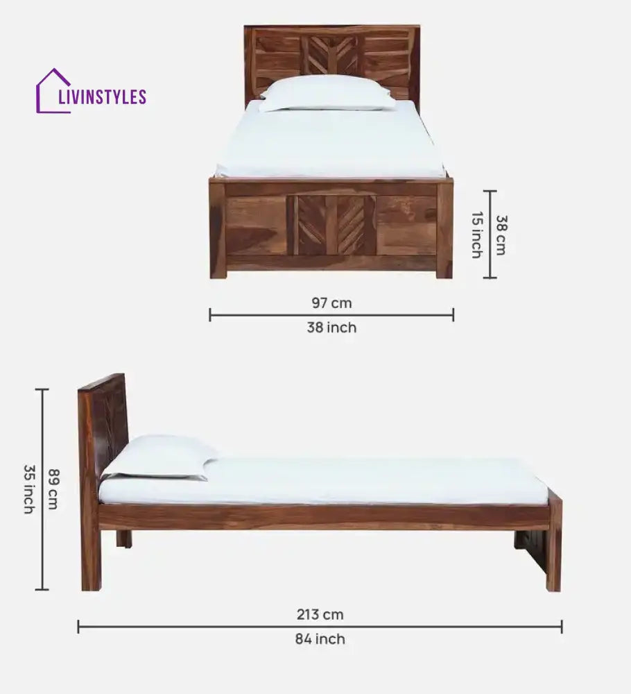 Elista Solid Wood Single Beds Bedroom Furniture Sets