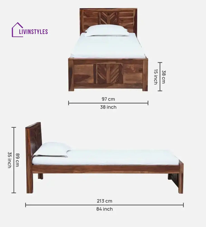 Elista Solid Wood Single Beds Bedroom Furniture Sets