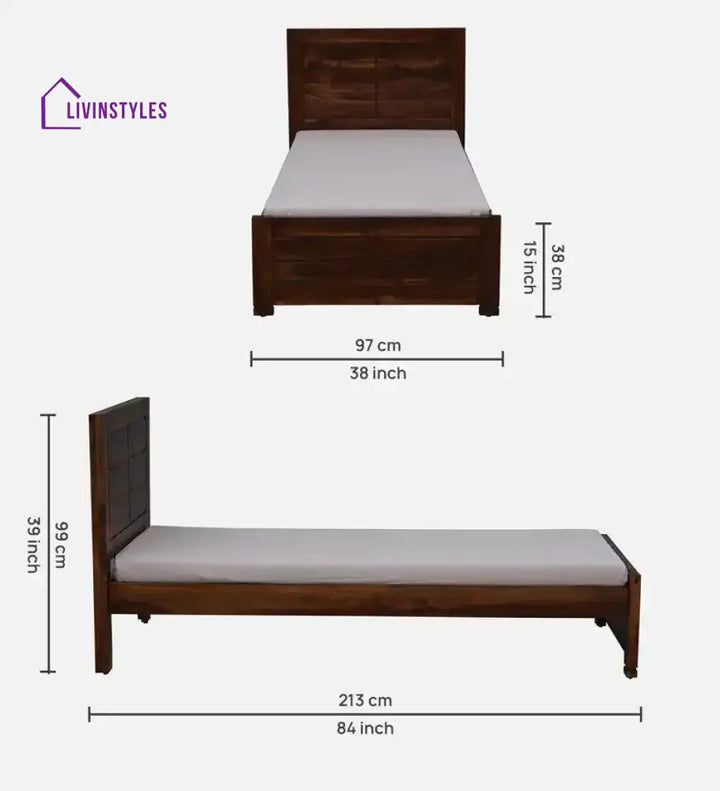 Moscow Solid Wood Single Beds Bedroom Furniture Sets