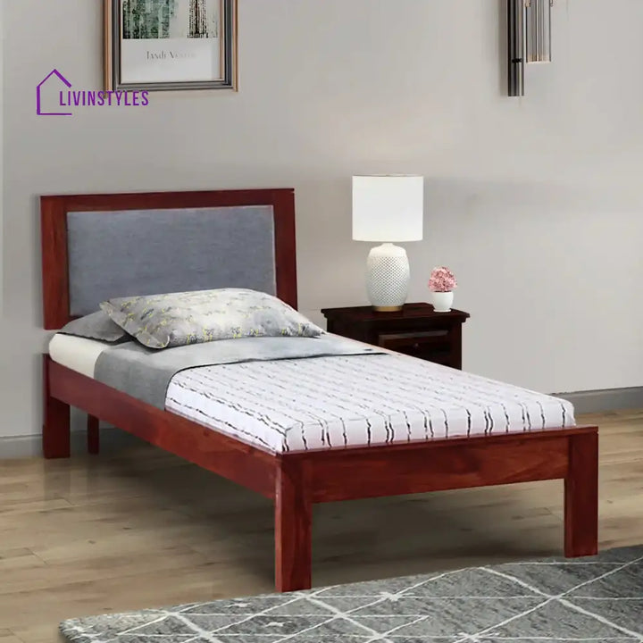 Mukund Sheesham Wood Single Beds Honey Bedroom Furniture Sets