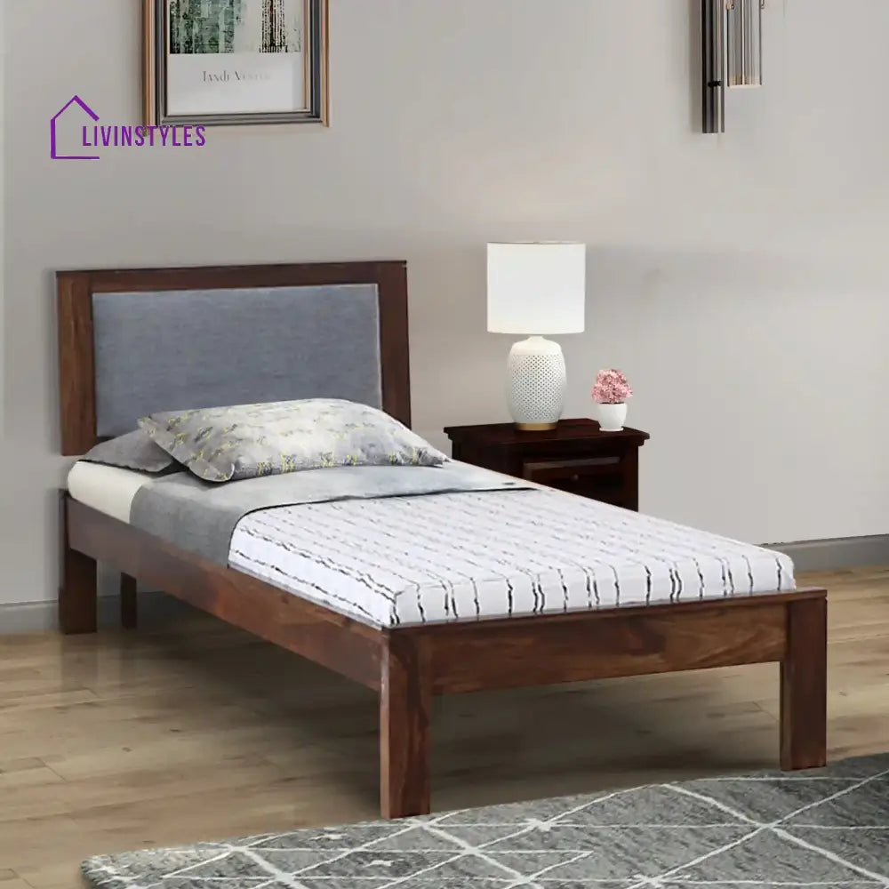 Mukund Sheesham Wood Single Beds Teak Bedroom Furniture Sets