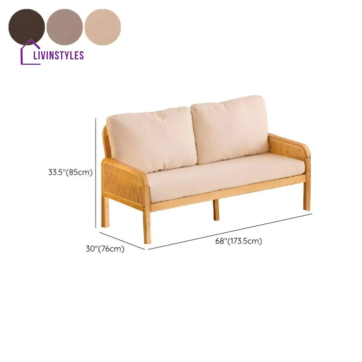 Yojita Solid Wood 3 + 2 + 1 Sofa Set for Living Room