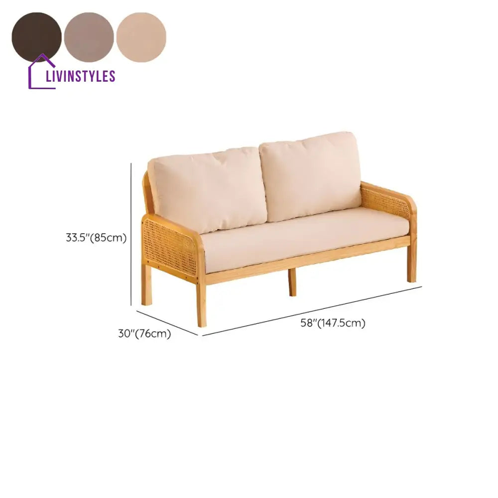 Yojita Solid Wood 3 + 2 + 1 Sofa Set for Living Room