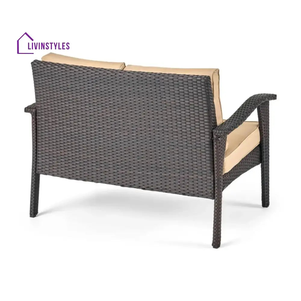 Yoko Brown 8 Seater Outdoor Wicker Conversation Set - Sofa Set