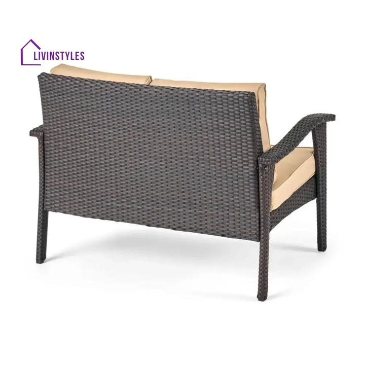 Yoko Brown 8 Seater Outdoor Wicker Conversation Set - Sofa Set