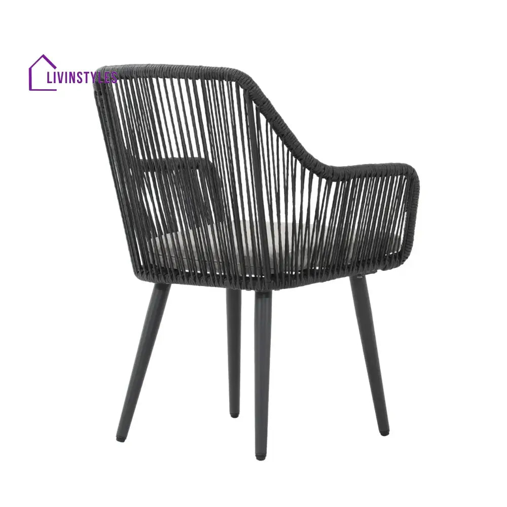 Yolanda 2-Piece Outdoor Rope Patio Dining Chairs - Dinning Chairs